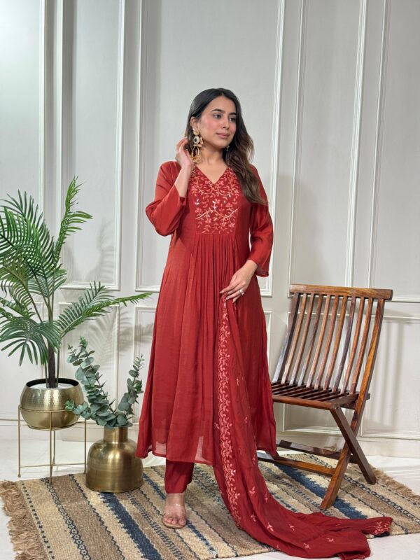 chanderi suits